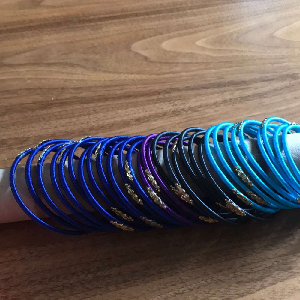 Assorted Thread Covered Bangles - image 2